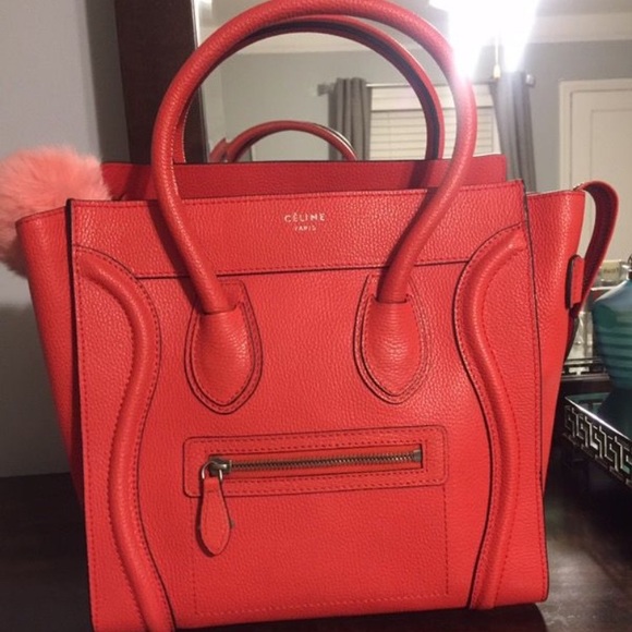Celine Bags Coral Celine Handbag Poshmark